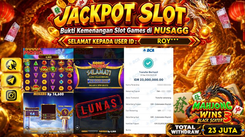 JACKPOT 23 JUTA DI SLOT MANIA OLYMPUS